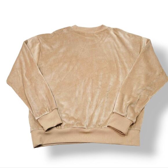 NEW Summersalt 2 PC The Plush Velour Relaxed Crew and Jogger in Fawn Size Medium - Picture 5 of 16